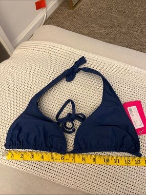 Lure Swim Navy Halter Bikini Top